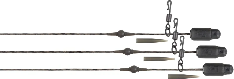Edges Naturals Heli-Clip Rigs 50lb Copper Core 3pcs