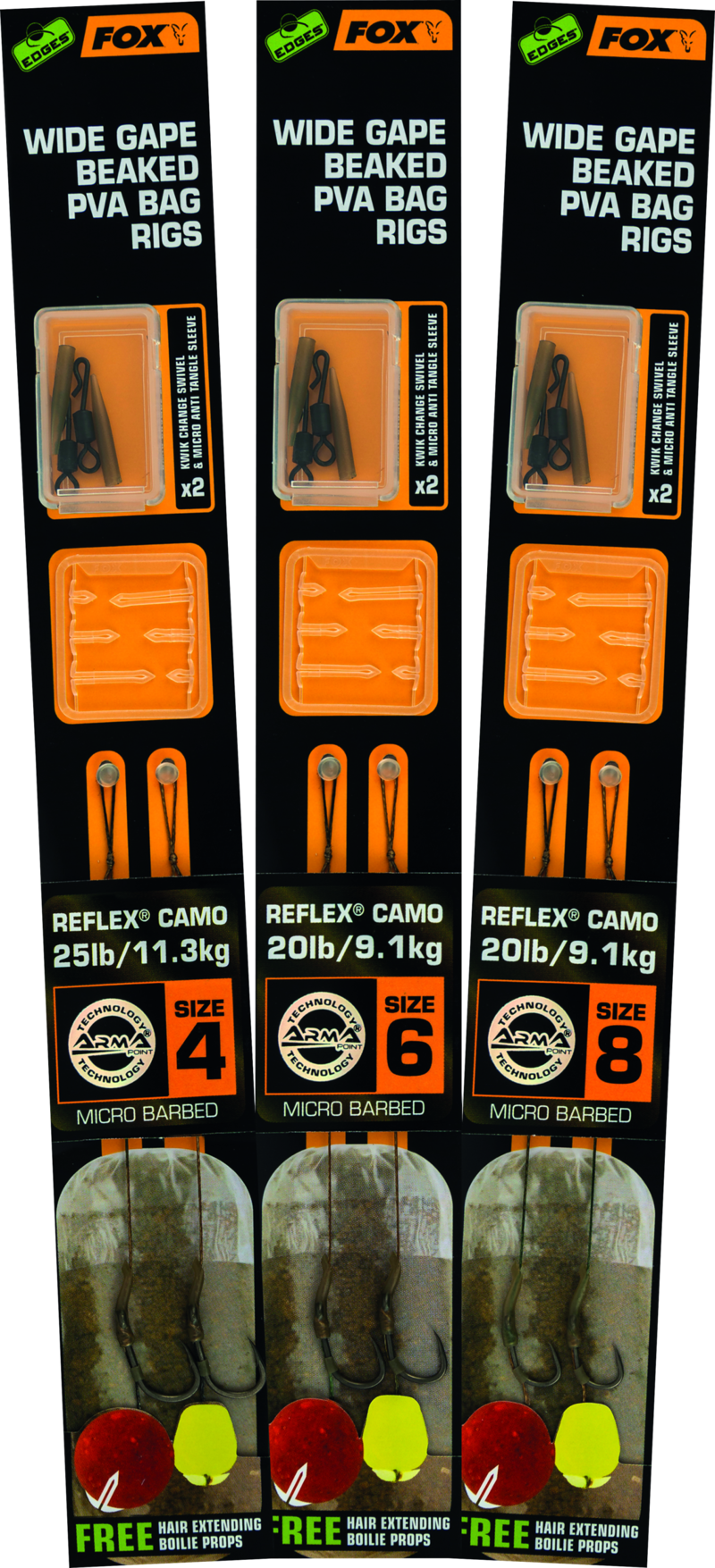 Edges Wide Gape Beaked PVA Ready Rigs