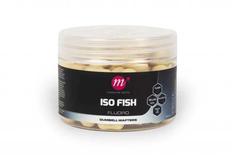 ISO Fish Fluoro Dumbell Wafters - 12 x 15mm - Pink-1