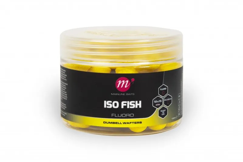 ISO Fish Fluoro Dumbell Wafters - 12 x 15mm - Pink-2