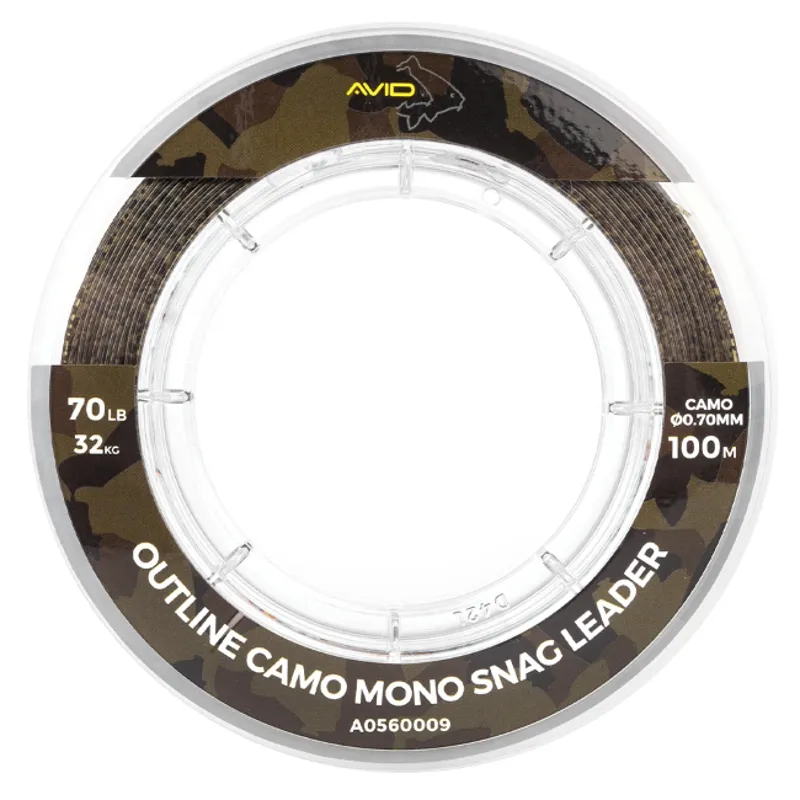 Outline Camo Mono Snag Leader 55Lb 100M