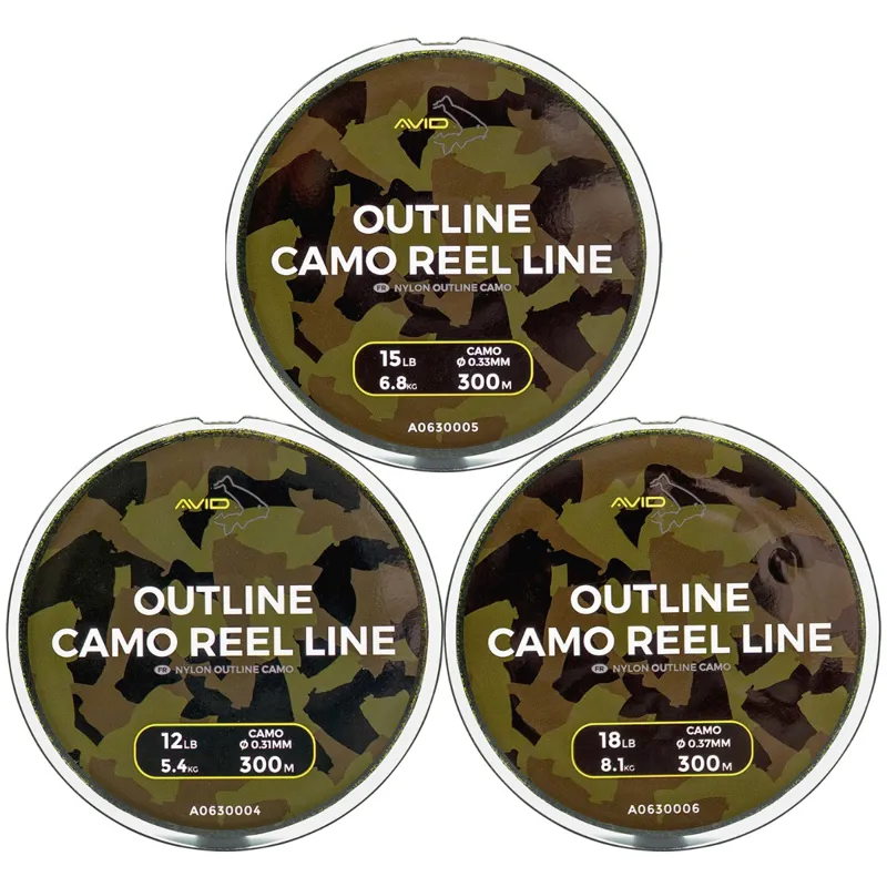 Outline Camo Reel Line 10Lb 1000M-1